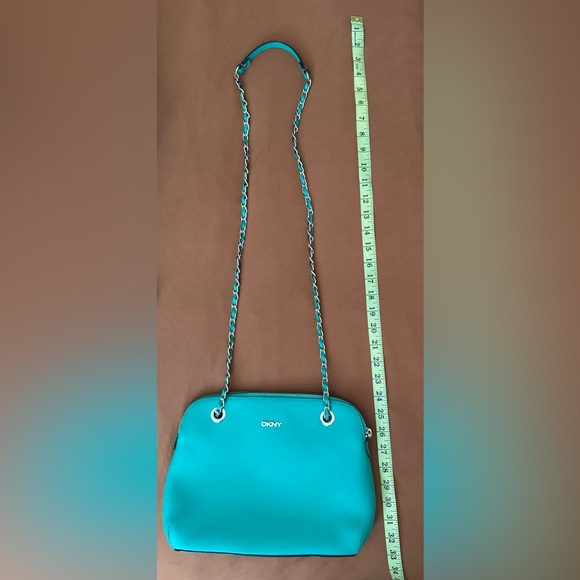 DKNY Green Leather dome Shoulder/Crossbody - Picture 7 of 8